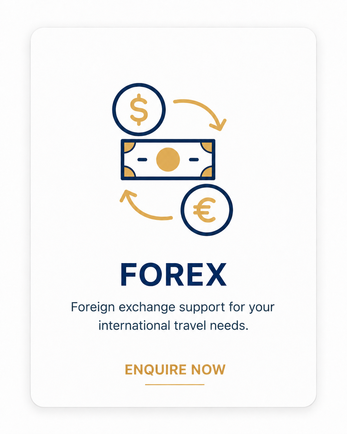 Forex service card