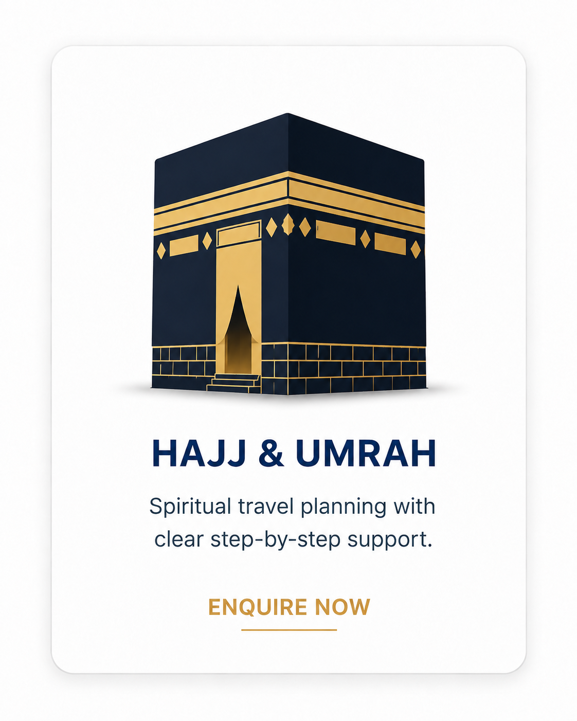 Hajj and Umrah service card